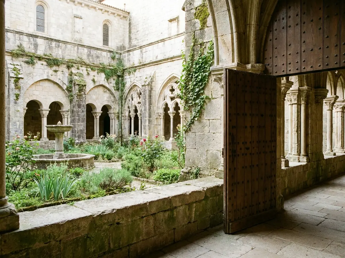 Un cloître, lieu de vie communautaire